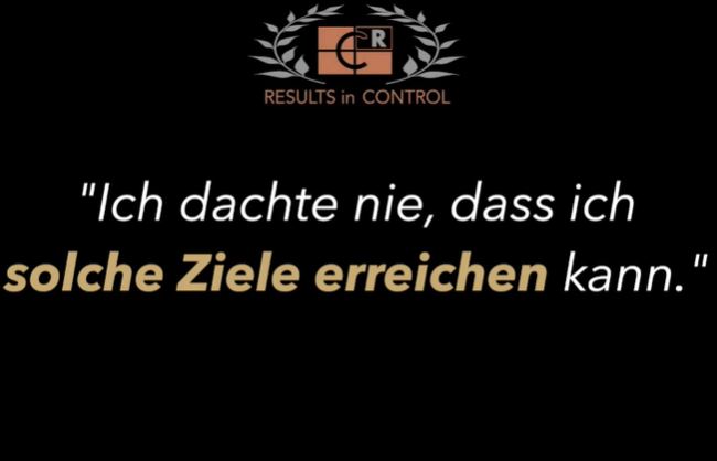 Was macht Results in Control so besonders?